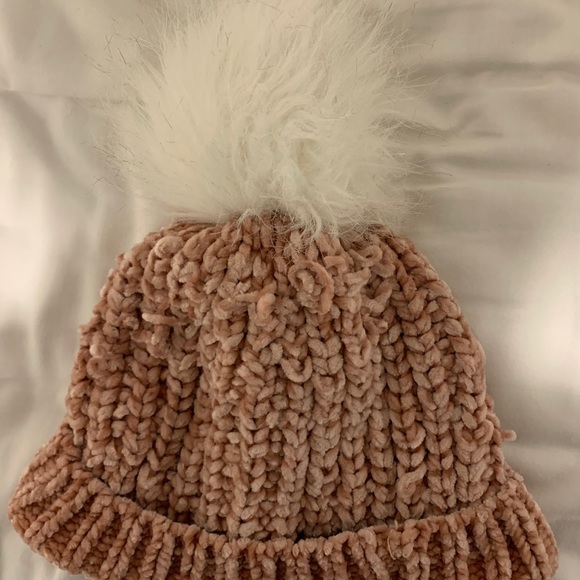 Garage Pink Velvet Toque - Picture 2 of 3